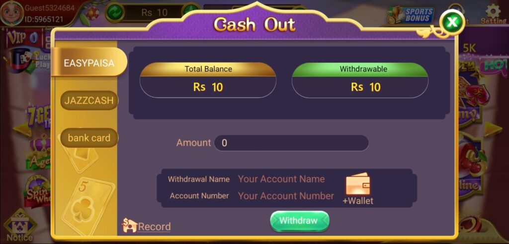 Teen Patti Spin withdrawal